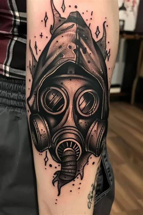 unique gas mask tattoo ideas gas mask tattoo mask tattoo gas mask art