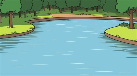 vetores  ilustracoes de rio limpo desenho   gratuito freepik
