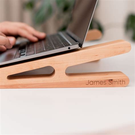 wooden laptop stand solid wood enjoy  wood