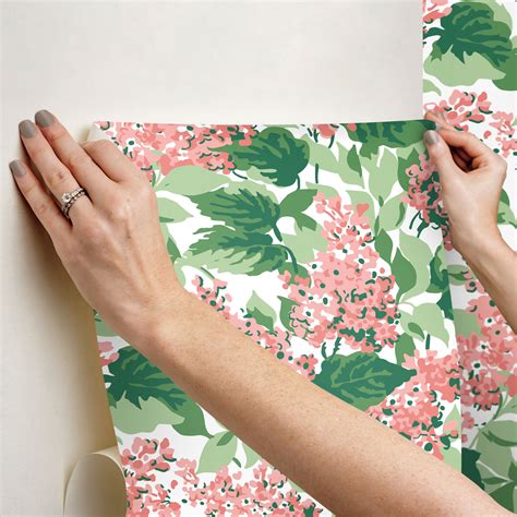 Bar Harbor Southampton Pink Peel & Stick Wallpaper by York Wall | Decorilla