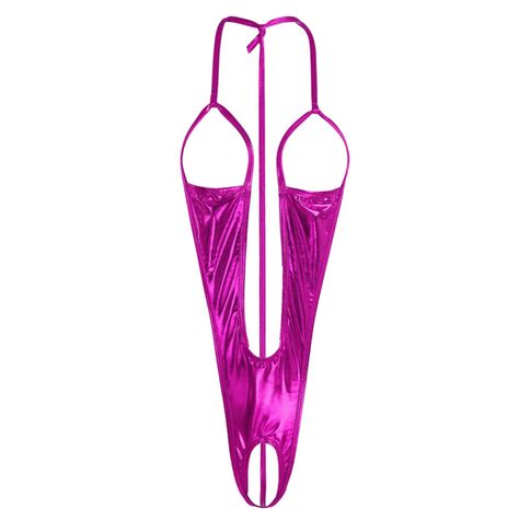 Teddy Women Lingerie Micro Bikini V-string Slingshot One Piece Monokini ...