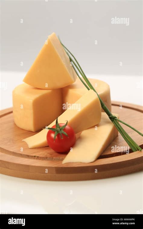 Different types of cheese slices Stock Photo - Alamy
