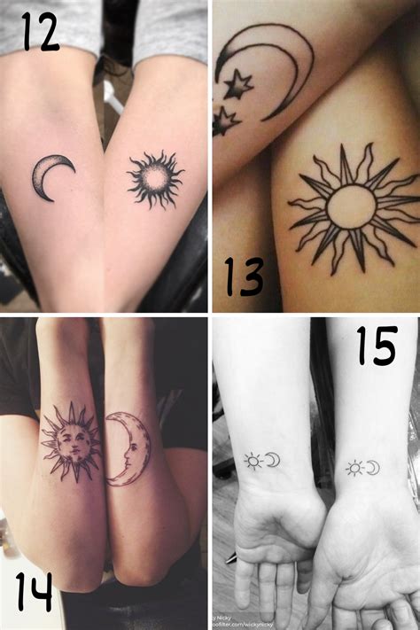 Sun Moon Matching Tattoos - Printable Computer Tools