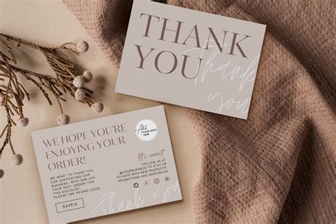 Small Business Thank You Card Template Graphic by ...