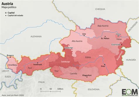 el mapa politico de austria mapas de el orden mundial eom