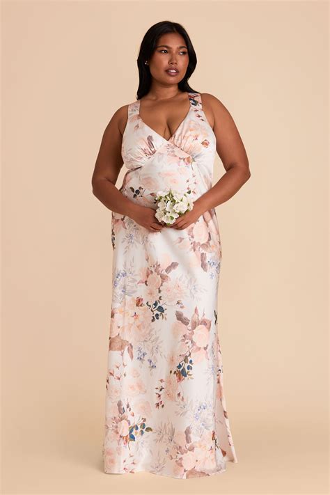 Floral Bridesmaid Dress Swatches | Birdy Grey