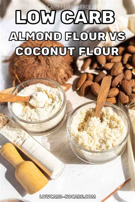 almond flour  coconut flour  carb  carb