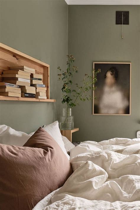 Grey Green Bedrooms, Green Bedroom Paint, Olive Bedroom, Green And White Bedroom, Sage Bedroom ...