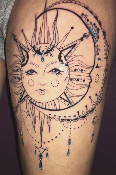 Beautiful Outer Thigh Tattoos