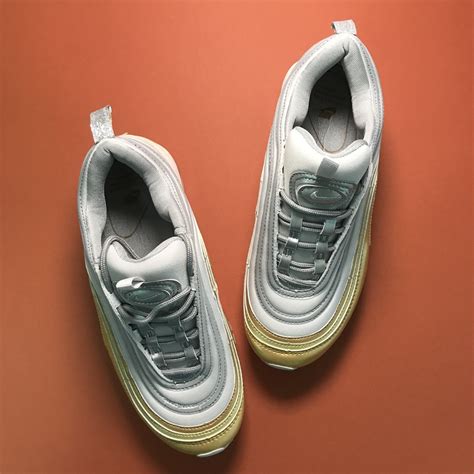 Женские кроссовки Nike Air Max 97 White Gold, женские кроссовки найк ...