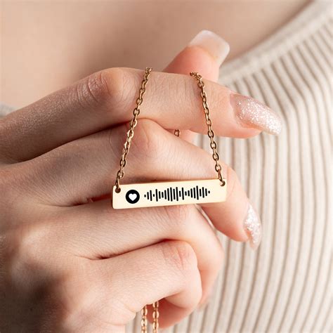 song code necklace custom scannable  code necklace song necklace