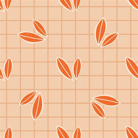 premium vector modern cartoon cell pattern  leaves