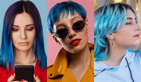 how to dye black hair blue