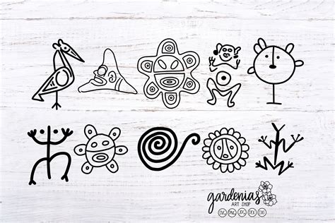 Petroglifo Taino Bundle, Puerto Rico Bundle, Petroglyph Cut Files, Agua