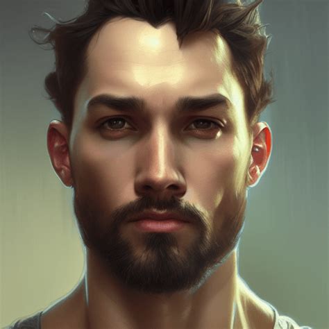 Realistic Strong Male 8k Resolution Concept Art Portrait · Creative Fabrica