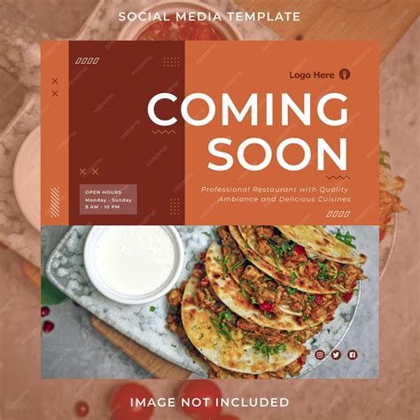 Premium Vector | Coming soon design instagram post template
