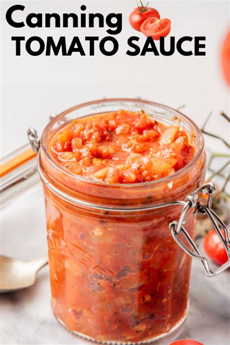 Canning Tomato Sauce - The Frugal Navy Wife