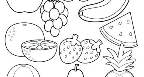 Fruit Drawing Worksheets