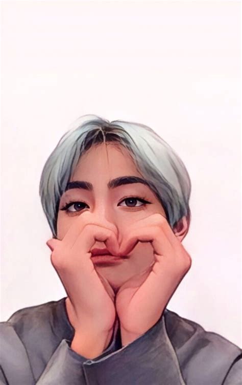#kpop #cartoonic #cartoon #bts #V #kimtaehyung | Kim tae-hyung, Actors ...