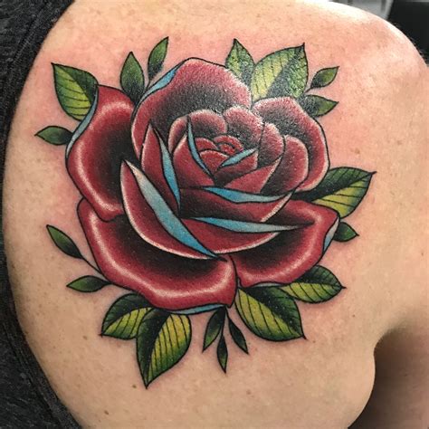 traditional tattoo rose 1