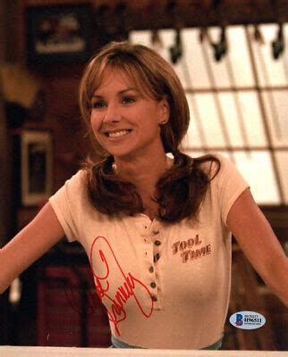 DEBBE DUNNING SIGNED 8x10 PHOTO TOOL TIME GIRL HOME IMPROVEMENT BECKETT ...