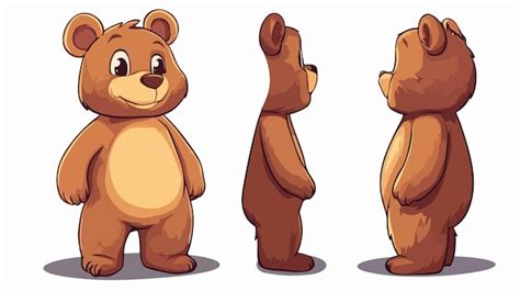 Adorable Cartoon Little Bear Stock Illustration | Premium AI-generated vector