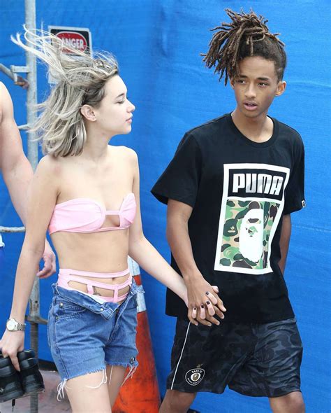 Sarah Snyder and Jaden Smith - On the Beach in Miami 12/19/2015