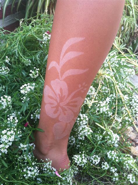 Pin by Mellie Lawson on tanning | White tattoo, Tan tattoo, Tattoo stencils