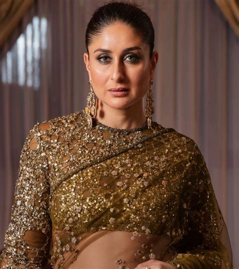 Take Kareena Kapoor Khan’s metallic Sabyasachi sari to a cocktail party