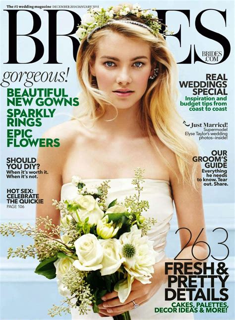 ELYSE TAYLOR in Brides USA Magazine, December 2014 Issue – HawtCelebs