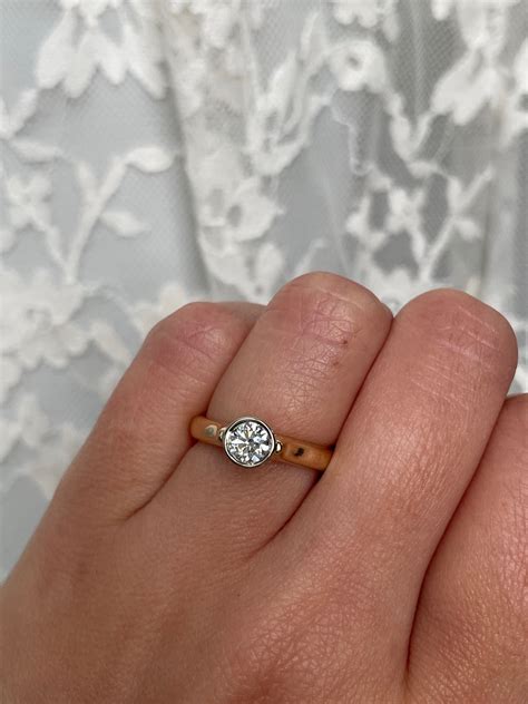 Floating Diamond Ring© - Brown Goldsmiths - 207-865-4126