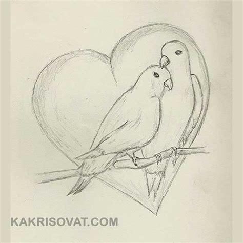 Картинки для срисовки про любовь: красивые, легкие, прикольные рисунки ...