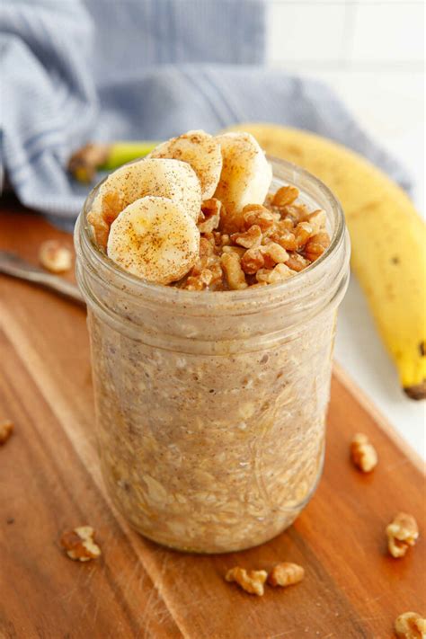 banana bread overnight oats simply stacie