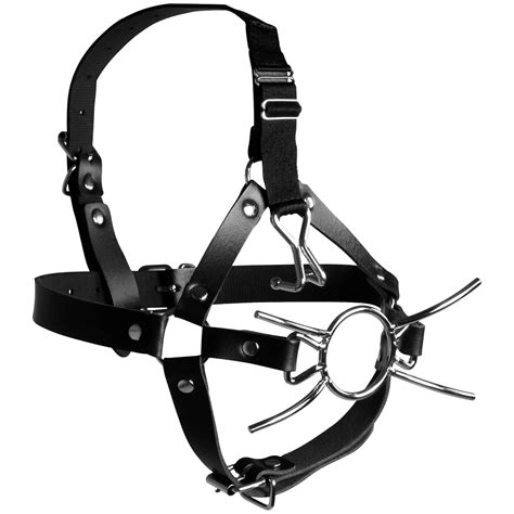 Ouch! Xtreme Head Harness with Spider Gag and Nose Hooks - Sinful UK