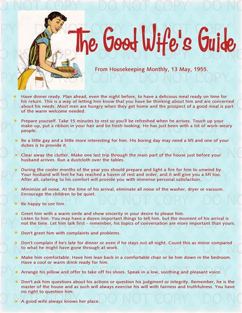 Printable Retro Housewife Themed Bridal Shower Display Print A Good