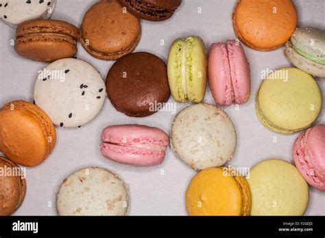macaroons flavors  colors  macaroons   white