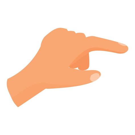 human hand pointing finger showing direction  vector art