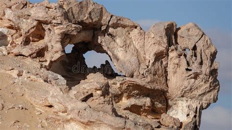 Beautiful Crystal Mountain in the White Desert in Egypt Stock Photo ...
