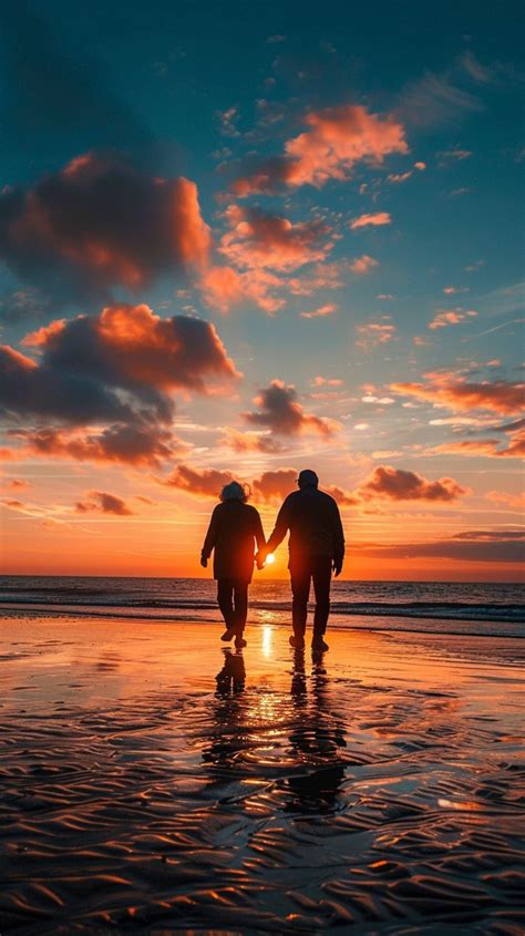 Free Sunset Beach Walk Photo - Sunset, Beach, Couple | Download at