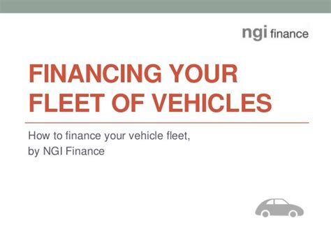 financing  fleet  vehicles asset finance