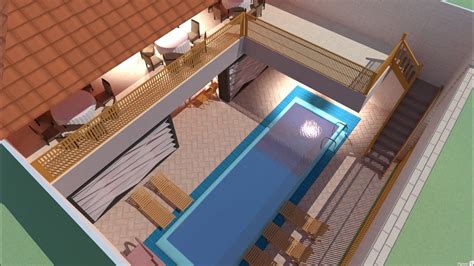 Projeto Salao De Festa Com Piscina - Planta 3D, Salão de festa com piscina. - YouTube