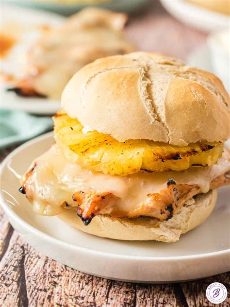 Grilled Hawaiian Chicken Sandwiches - Belly Full