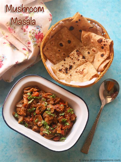 Easy mushroom masala recipe, Mushroom curry recipe