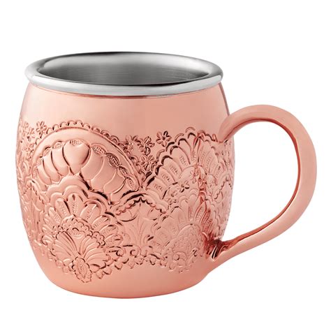 The Pioneer Woman Stainless Steel Moscow Mule Mug, Copper, 16 oz, Cold