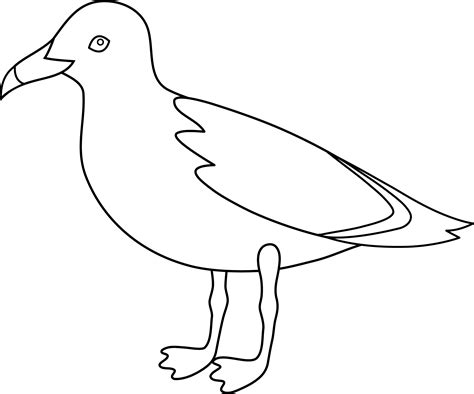 Seagull Clipart Black And White - ClipArt Best