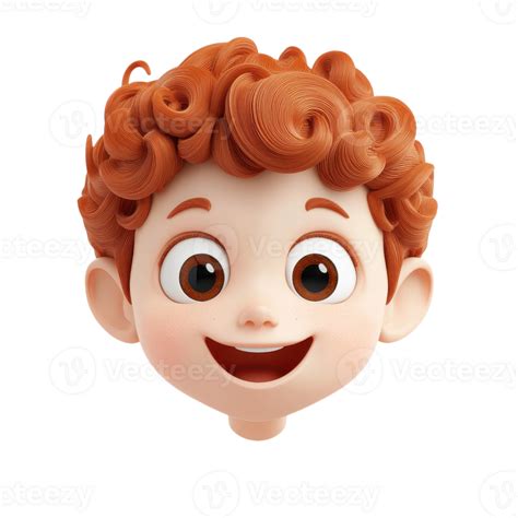 cartoon style kid head illustration  creative projects