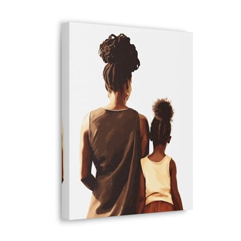 Black Art, Mother and Daughter, African American Art - Etsy