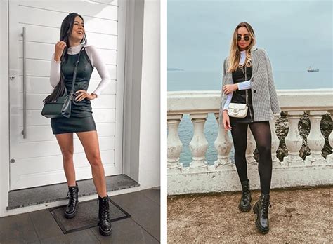 Vestido Com Meia Calça E Bota Cano Curto - 22 inspirações para usar vestido com bota cano curto