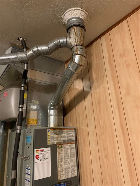 furnace flue pipe leaking water rhomeimprovement
