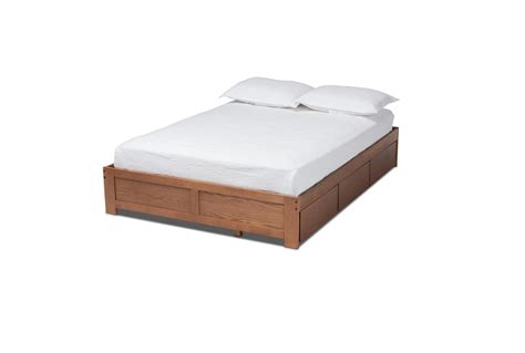 Shylor Full Walnut Finish 3-Drawer Platform Storage Bed | Living Spaces